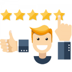 customer given us full 5 star rating for our shifting service
